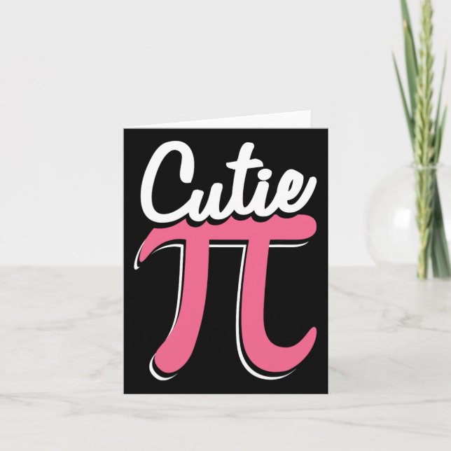 Carte Cutie Pi Happy Pi Day Funny Pi Day Celebration (Devant)