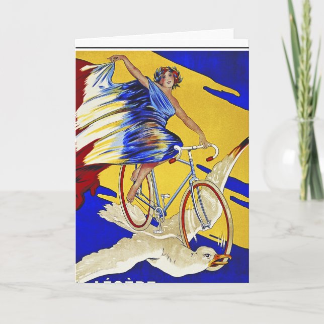 Carte Cycles d'Alcyon - art vintage de bicyclette (Devant)