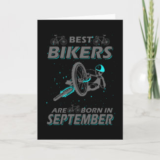 Carte Cycliste Birthday Present Septembre
