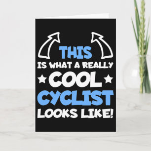 Carte Cycliste Cool VTT Biker Vélo Cyclisme Drôle
