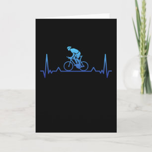 Carte Cycliste Cyclisme Cyclisme Heartbeat Cadeau