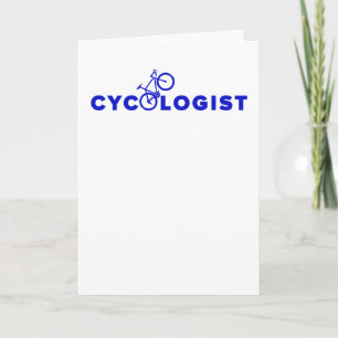 Carte Cycliste d'intoxiqué de bicyclette de Cycologist