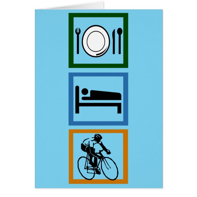 Carte cycliste du cycle du sommeil (Devant)
