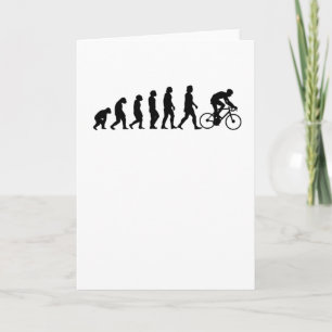 Carte Cycliste Evolution Vélo Vélo Cadeau
