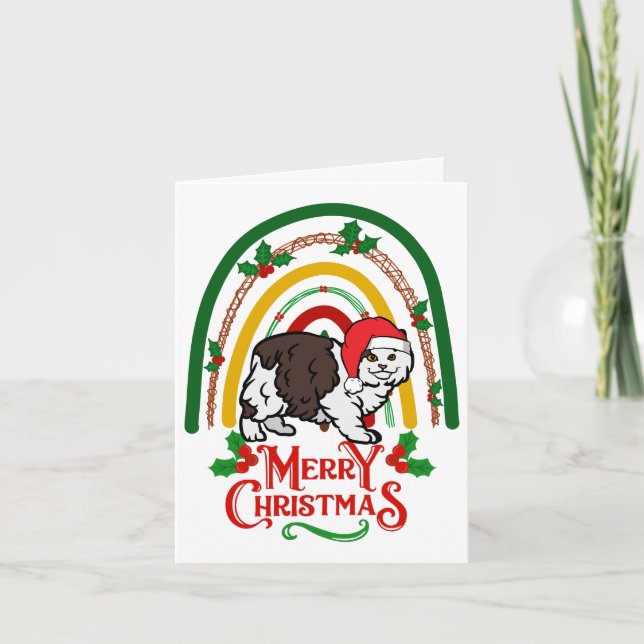 Carte Cymric Chat Joyeux Noël (Devant)