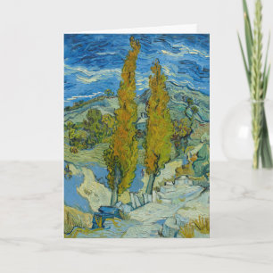 Carte Cyprès de Van Gogh - Ciel Bleu Tourbillonnant Art