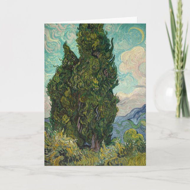 Carte Cyprès par van Gogh : Vide (Devant)