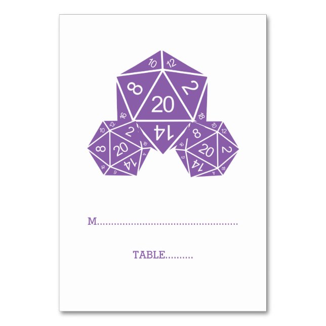 Carte D20 Dice Place Purple (Par défaut)