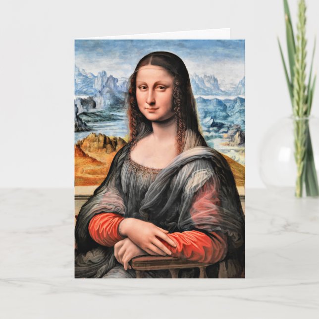 Carte Da Vinci - Mona Lisa, peinture mondialement connue (Devant)