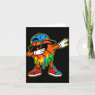 Carte Dabbing Basketball Glace Crème Goutte Garçons Bask