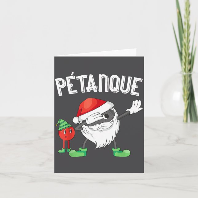 Carte Dabbing Boules Ball Dab Christmas Cap Bouler Boule (Devant)