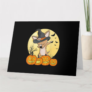 Carte Dabbing Chihuahua Danse Dab Chien Drôle Halloween