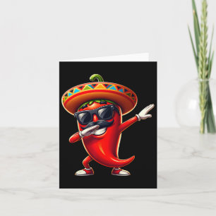 Carte Dabbing Chili Cinco De Mayo Nourriture Mexicaine P