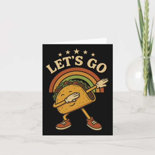 Carte Dabbing Daco Dabbing Taco Allons-y Taco 4 (Devant)