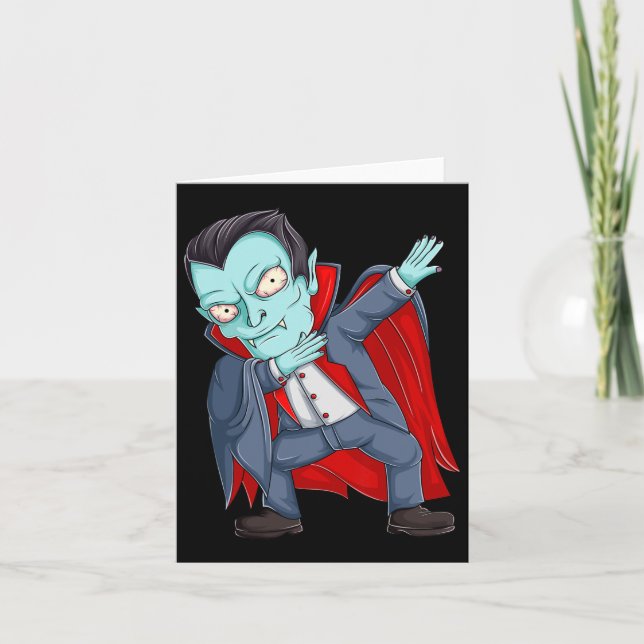 Carte Dabbing Dracula Vampire Chemises Toddler Halloween (Devant)
