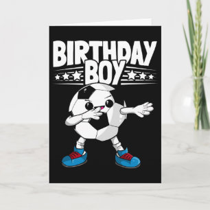 Carte Dabbing drôle de footballeur garçon d'anniversaire