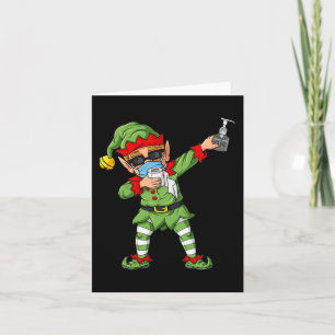 Carte Dabbing Elf Famille Correspondant Noël Garçons Fil
