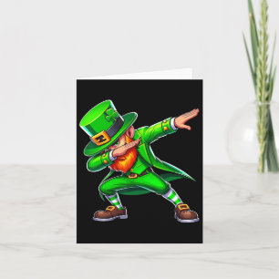 Carte Dabbing Leprechaun Jour de la Saint Patrick Drôle 