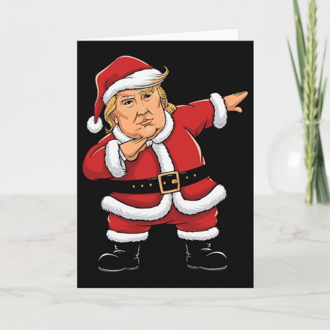 Carte Dabbing Santa Trump Xmas Lights Girls Boys Kids Ch (Devant)