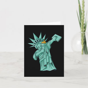 Carte Dabbing Statue De La Liberté 4 juillet Garçons Fil