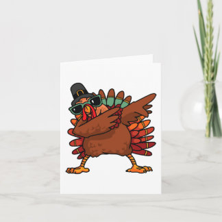 Carte Dabbing Turquie Thanksgiving Day Pilgrim Boys Girl