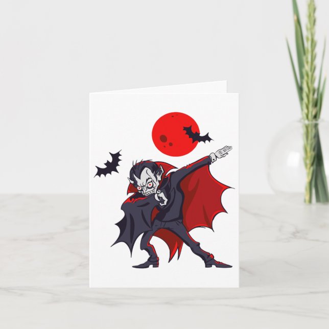 Carte Dabula Vampire Comte D'Halloween Dabula Gif (Devant)
