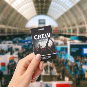 Carte d'accès à l'événement Concert Badge d'équipa