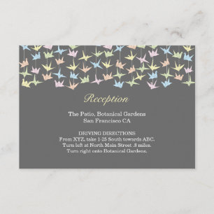 Carte D'accompagnement 1000 Hanging Origami Mariage de grues en papier (g