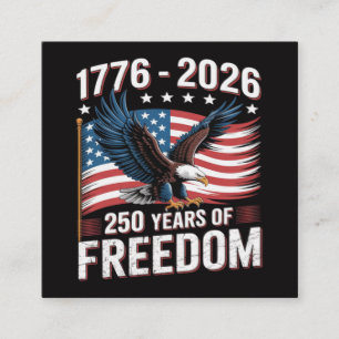 Carte D'accompagnement 250 Ans 1776 2026 250e 4 juillet