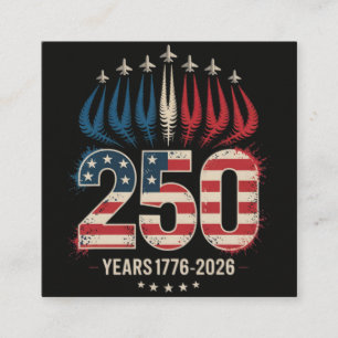 Carte D'accompagnement 250 Ans Anniversaire Amérique