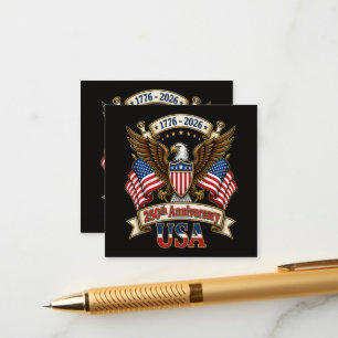 Carte D'accompagnement 250e anniversaire des États-Unis