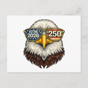 Carte D'accompagnement 250e anniversaire États-Unis 1776-2026 Aigle chauv