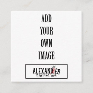 Carte D'accompagnement 2,5x2,5" Étiquette ou