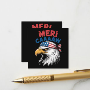 Carte D'accompagnement 4 juillet Aigle Liberté Patriotique