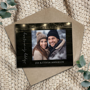 Carte D'accompagnement 60e anniversaire de la fête des feux de bois rusti