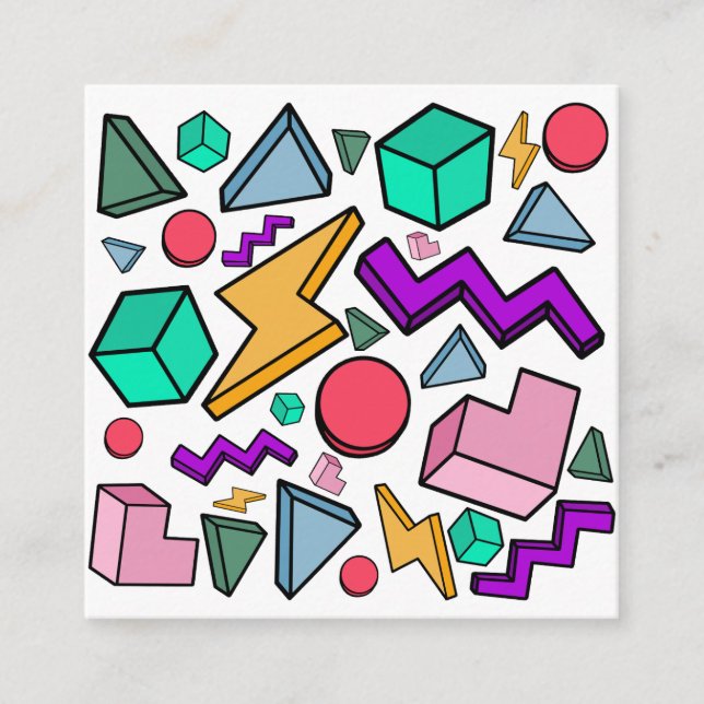 Carte D'accompagnement 80s esthétique Vintage rétro (Devant)