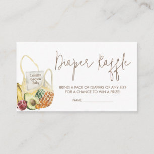 Carte D'accompagnement 960 Baby shower biologique pour bébés Raffle de co