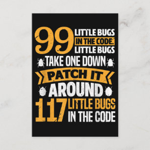 Carte D'accompagnement 99 Petits Bugs Dans Code Path It 117 Bugs Programe