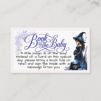 Carte D'accompagnement A Baby is Brewing blue Halloween Baby Shower