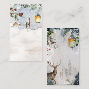 Carte D'accompagnement À feuillage persistant affichage blanc