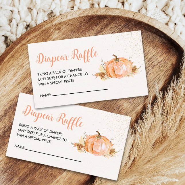 Carte D'accompagnement a Little Pumpkin is on the Way, Baby Shower (Créateur téléchargé)