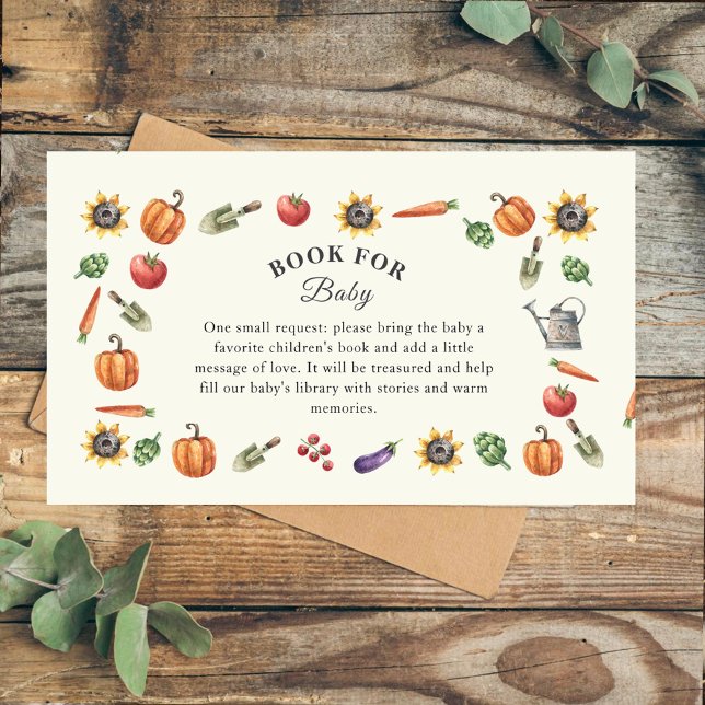 Carte D'accompagnement A Little Sprout Is On the Way | Book for Baby Encl (Créateur téléchargé)