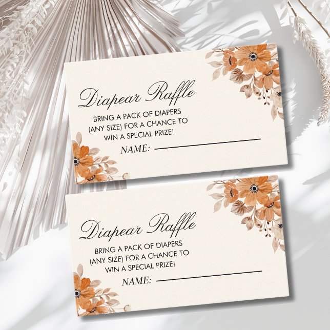 Carte D'accompagnement A Little Wildflower is on The Way Girl Baby Shower (Créateur téléchargé)