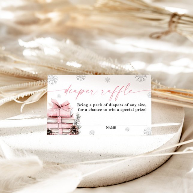 Carte D'accompagnement A New Chapter Begins Baby Shower, Diaper Raffle (Créateur téléchargé)