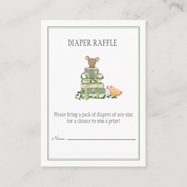 Carte D'accompagnement A New Chapter Diaper Raffle  (Devant)