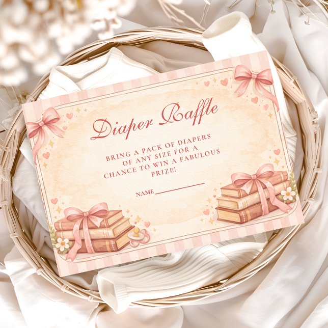 Carte D'accompagnement A New Chapter Storybook Diapper Raffle (Créateur téléchargé)