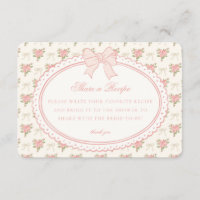 Abricot Beige Vintage Élégant Floral Partage de Re