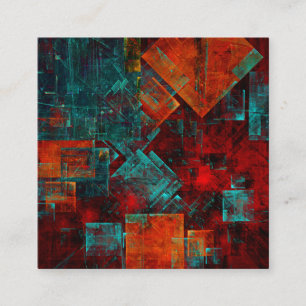 Carte D'accompagnement Abstrait Cool coloré moderne Motif artistique