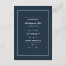 Accueil de mariage classique et simple et élégant