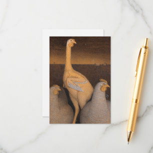 Carte D'accompagnement Adolescence par Grant Wood